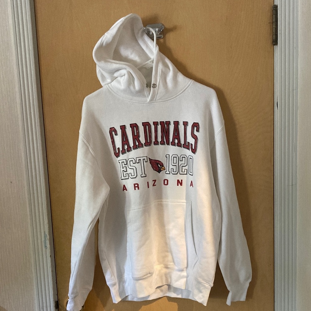 STARTER White Arizona Cardinals Hoodie